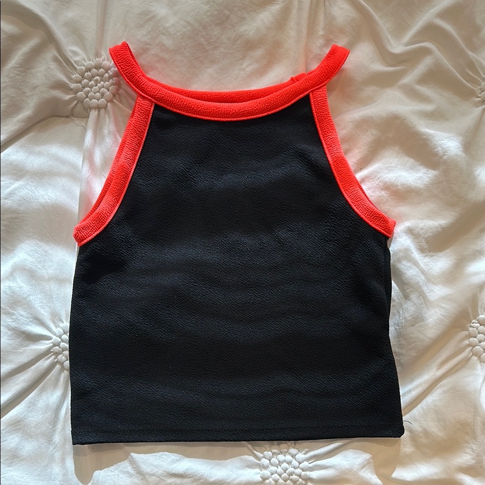 Aqua Girls Black Tank
